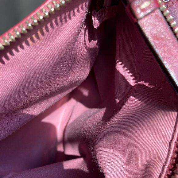 Vintage Coach Red Leather Crossbody Purse Bag - Picture 9 of 9